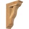 Ekena Millwork Funston Traditional Rough Sawn Bracket w/ Offset Brace, Western Red Cedar, 6"W x 16"D x 24"H BKT0604X16X24FST01RWR - alternate 1